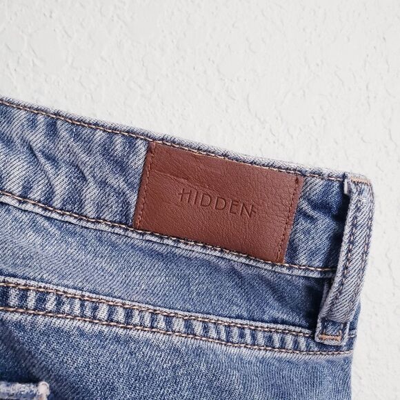 Hidden Bailey Medium Wash Distressed Boyfriend Jeans - Picture 8 of 10